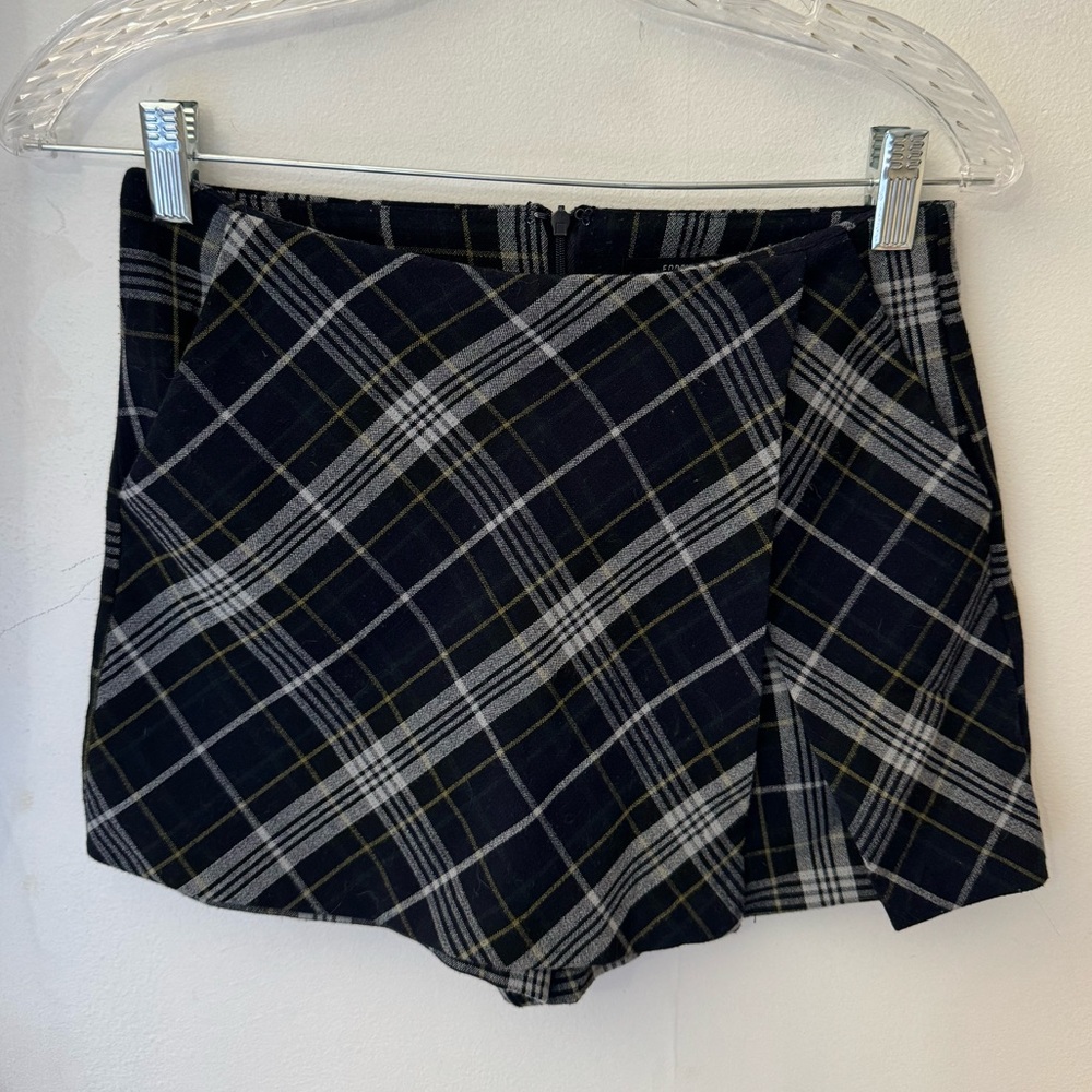 Plaid Mini Skort